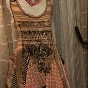 Boho style sleeveless dress